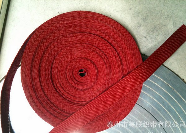 900D大红人字纹丙纶织带