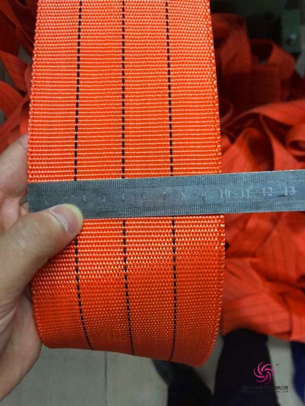 10CM橘红色高强丙纶织带,抗UV高强织带