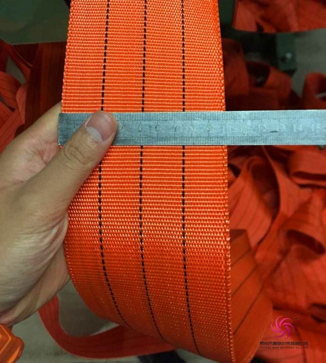 10CM橘红色高强丙纶织带